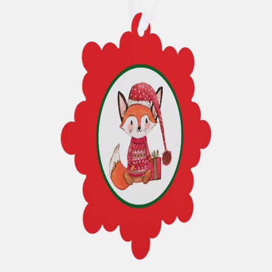 Whimsical Fox オーナメントカード (右)