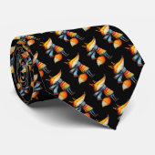 Whimsical Fox Custom Necktie Tie ネクタイ (ロール)