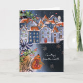 Whimsical Fox Greetings from the Nordic Village シーズンカード (正面)