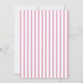 Whimsical frame with bow birthday invitation セーブザデート (裏面)