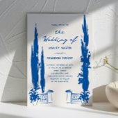 Whimsical French Blue Garden Pastoral Wedding  招待状
