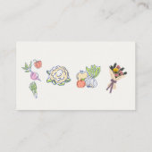 Whimsical Fresh Off the Market Bridal Shower  エンクロージャーカード (裏面)