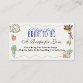 Whimsical Fresh Off the Market Bridal Shower  エンクロージャーカード (正面)