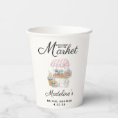 Whimsical Fresh Off The Market Bridal Shower  紙コップ (裏面)