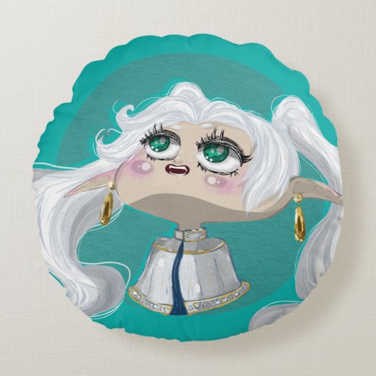 Whimsical Frieren ラウンドクッション (正面)
