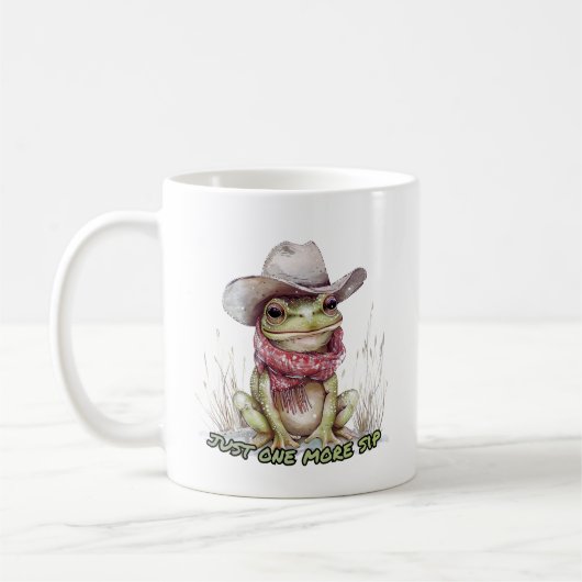 Whimsical Frog Coffee Mug コーヒーマグカップ (左)