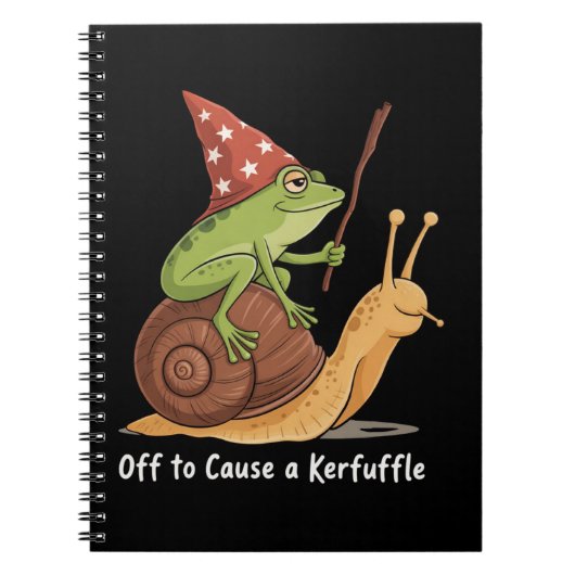 Whimsical Frog Wizard Off to Cause A Kerfuffle  ノートブック (正面)