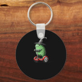 Whimsical Frog Wizard Off To Commit Tom Foolery Fr キーホルダー (正面)