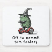 Whimsical Frog Wizard Off To Commit Tom Foolery Fr マウスパッド (正面)