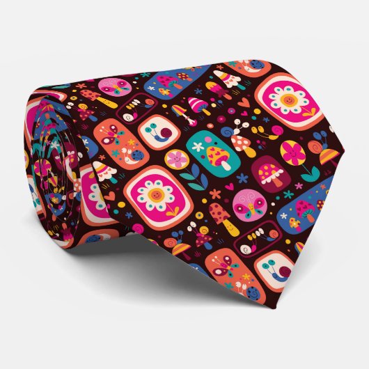 Whimsical Fun Custom Necktie Tie ネクタイ (ロール)