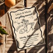 Whimsical fun Rocket wedding invitation セーブザデート