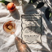 Whimsical fun Rocket wedding invitation セーブザデート