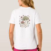 Whimsical Fungi Botanical Graphic Cute Tシャツ (裏面)