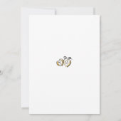 Whimsical Funky Hand Drawn Fall Bridal Shower 招待状 (裏面)