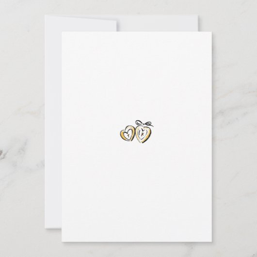 Whimsical Funky Hand Drawn Fall Bridal Shower 招待状 (裏面)