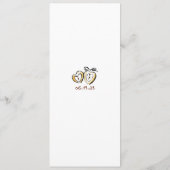 Whimsical Funky Handwritten Fall Wedding Menu メニュー (裏面)