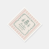 Whimsical Funky Quirky 30th Birthday Party スタンダードカクテルナプキン (角)