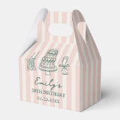 Whimsical Funky Quirky 30th Birthday Party フェイバーボックス (正面サイド)