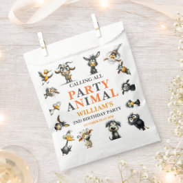 Whimsical Funny Animals 2nd Birthday Party フェイバーバッグ