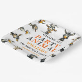 Whimsical Funny Animals 2nd Birthday Party ペーパープレート (傾斜あり)