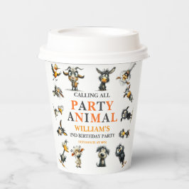 Whimsical Funny Animals 2nd Birthday Party 紙コップ