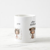 Whimsical Funny Mug for Sisters コーヒーマグカップ (中央)