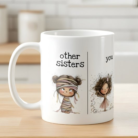 Whimsical Funny Mug for Sisters コーヒーマグカップ