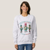 Whimsical Funny Nutcracker Christmas Sweatshirt  スウェットシャツ (正面フル)
