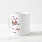 Whimsical Funny Santa Claus Humor Coffee Mug コーヒーマグカップ (正面左)