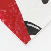 Whimsical Galaxy Rocket Space Pattern Baby Blanket フリースブランケット (角)