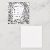 Whimsical Garden Door Floral Wedding Dress Code エンクロージャーカード (正面/裏面)