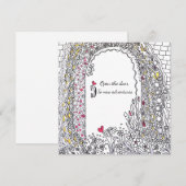 Whimsical Garden Door New Adventures Square Art シーズンカード (正面/裏面)