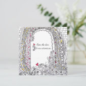 Whimsical Garden Door New Adventures Square Art シーズンカード (スタンド正面)