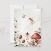 whimsical garden fairies birthday サンキューカード (裏面)