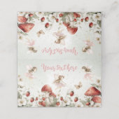 whimsical garden fairies birthday Food Tent  プレイスカード (外部開封)