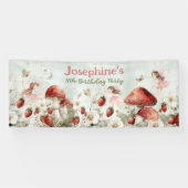 whimsical garden fairies birthday long custom 横断幕 (横)