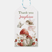 whimsical garden fairies girl birthday  ギフトタグ (正面)