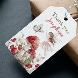whimsical garden fairies girl birthday  ギフトタグ