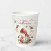 whimsical garden fairies girl birthday small 紙コップ (正面)