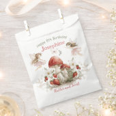 whimsical garden flutter and twirl fairy birthday  フェイバーバッグ (クリップ留めされた状態)