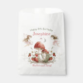 whimsical garden flutter and twirl fairy birthday  フェイバーバッグ (正面)