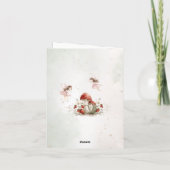 whimsical garden flutter and twirl folded birthday 招待状 (裏面)