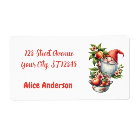 Whimsical Garden One Year Old ラベル (正面)