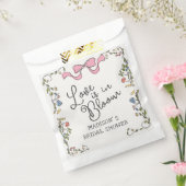  whimsical garden party doodle 花束 ブライダルシャワー フェイバーバッグ (封をした状態)