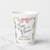 Whimsical Garden Party Doodle Floral Bridal Shower 紙コップ (正面)