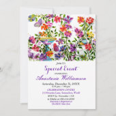  whimsical garden party invitation 招待状 (正面)