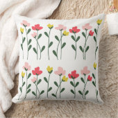 Whimsical Garden Rows Pillows クッション (ブランケット)
