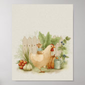 Whimsical Garden Storybook kids Poster ポスター (正面)