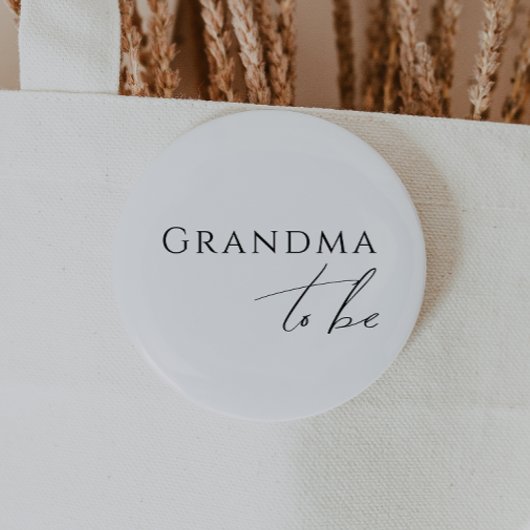 Whimsical Gender Neutral Grandma To Be 缶バッジ