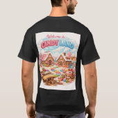 Whimsical Gingerbread Candy Land Tシャツ (裏面)